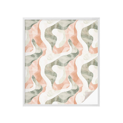 Folie decorativă geam Valuri colorate