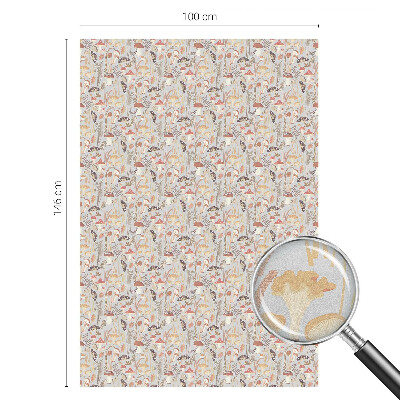 Folie geam intimitate model vitraliu Model de pădure