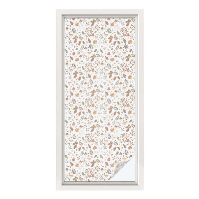 Autocolant vitraliu pentru geam Modele de toamnă