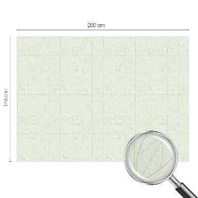 Folie decorativă vitraliu pentru uși și ferestre Mozaic geometric