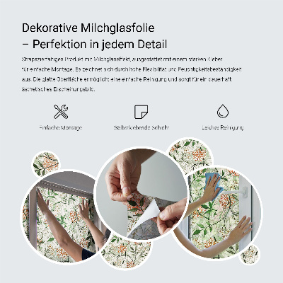 Folie decorativă vitraliu pentru uși și ferestre Mozaic geometric