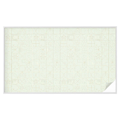 Folie decorativă vitraliu pentru uși și ferestre Mozaic geometric