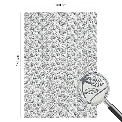 Autocolant vitraliu pentru geam Motiv botanic