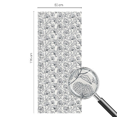 Autocolant vitraliu pentru geam Motiv botanic