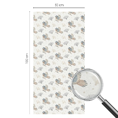 Folie geam intimitate model vitraliu Model de păsări