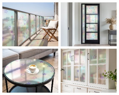 Folie geam să nu se vadă din exterior Modele de curcubeu