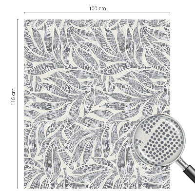 Folie decorativă vitraliu pentru uși și ferestre Picături de frunze