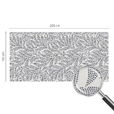 Folie decorativă vitraliu pentru uși și ferestre Picături de frunze