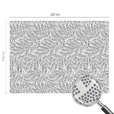 Folie decorativă vitraliu pentru uși și ferestre Picături de frunze