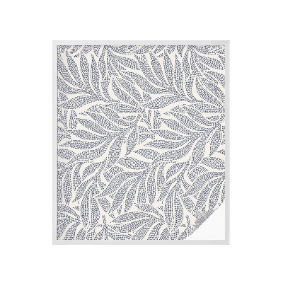 Folie decorativă vitraliu pentru uși și ferestre Picături de frunze