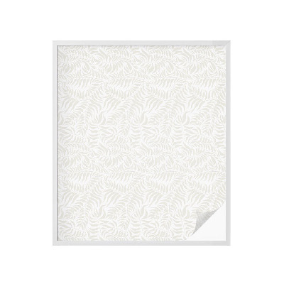 Autocolant vitraliu pentru geam Eleganță frunzișoasă