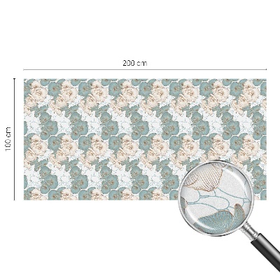 Folie geam să nu se vadă din exterior Flori delicate