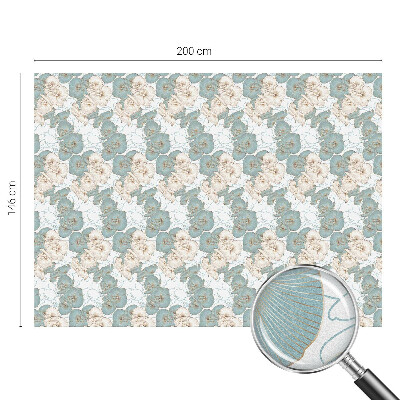 Folie geam să nu se vadă din exterior Flori delicate