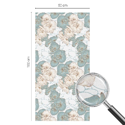 Folie geam să nu se vadă din exterior Flori delicate