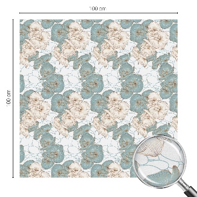 Folie geam să nu se vadă din exterior Flori delicate