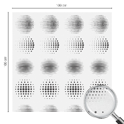 Folie geam să nu se vadă din exterior Cercuri punctate