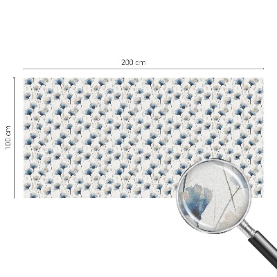 Folie decorativă geam Flori albastre