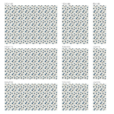 Folie decorativă geam Flori albastre