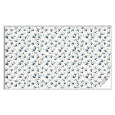 Folie decorativă geam Flori albastre