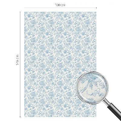 Folie decorativă vitraliu pentru uși și ferestre Model floral