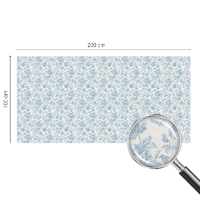 Folie decorativă vitraliu pentru uși și ferestre Model floral