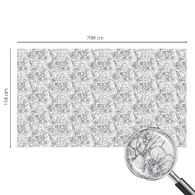 Folie geam intimitate model vitraliu Eleganță floristică