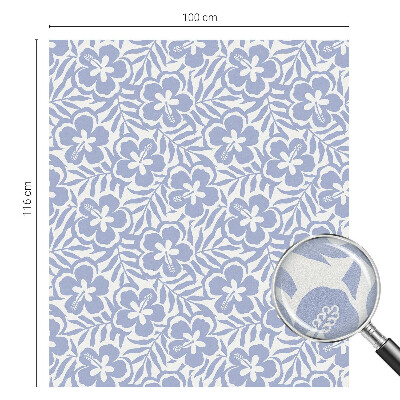 Autocolant vitraliu pentru geam Flori de hibiscus