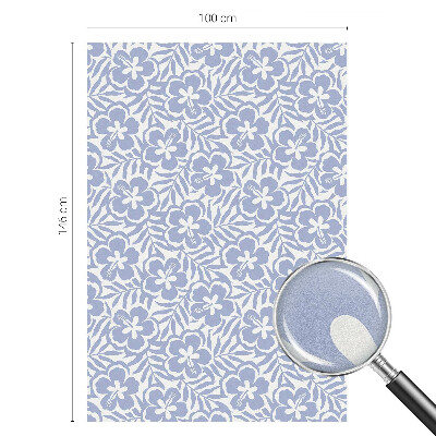 Autocolant vitraliu pentru geam Flori de hibiscus