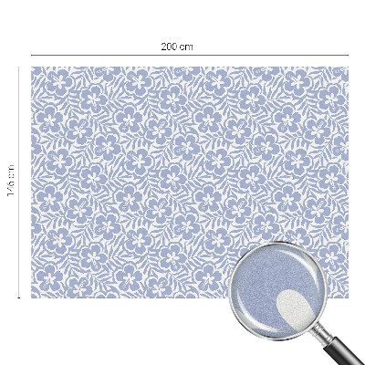 Autocolant vitraliu pentru geam Flori de hibiscus