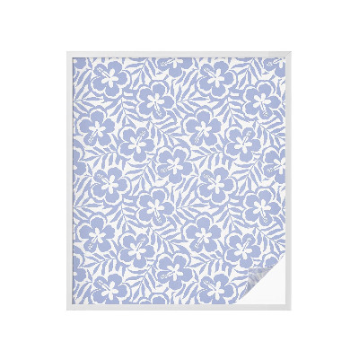 Autocolant vitraliu pentru geam Flori de hibiscus