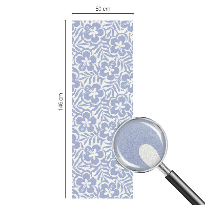 Autocolant vitraliu pentru geam Flori de hibiscus