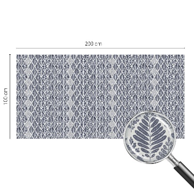 Folie decorativă vitraliu pentru uși și ferestre Frunze modelate