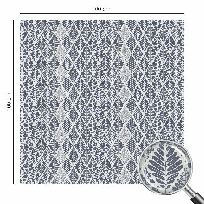 Folie decorativă vitraliu pentru uși și ferestre Frunze modelate