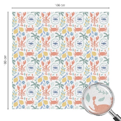 Folie geam intimitate model vitraliu Motive nautice