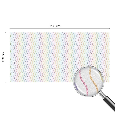 Folie decorativă geam Linii curcubeu