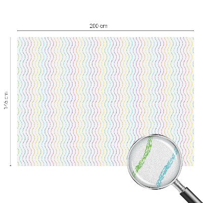 Folie decorativă geam Linii curcubeu