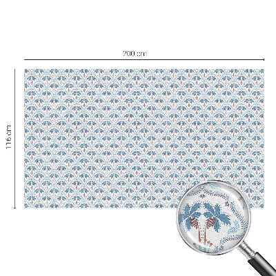 Folie geam să nu se vadă din exterior Palmieri albaștri