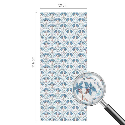 Folie geam să nu se vadă din exterior Palmieri albaștri