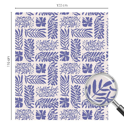 Folie decorativă vitraliu pentru uși și ferestre Modele de plante