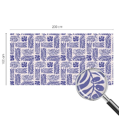 Folie decorativă vitraliu pentru uși și ferestre Modele de plante