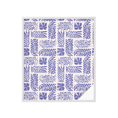 Folie decorativă vitraliu pentru uși și ferestre Modele de plante