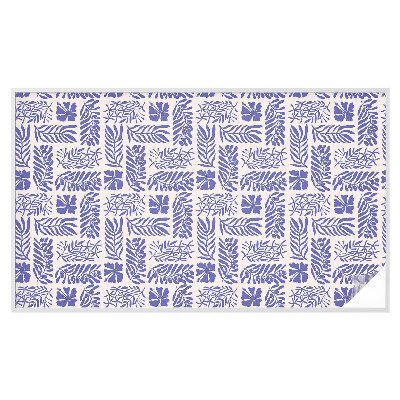 Folie decorativă vitraliu pentru uși și ferestre Modele de plante