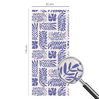 Folie decorativă vitraliu pentru uși și ferestre Modele de plante