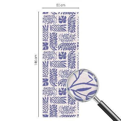 Folie decorativă vitraliu pentru uși și ferestre Modele de plante