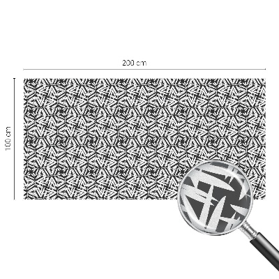 Folie decorativă vitraliu pentru uși și ferestre Frunze geometrice