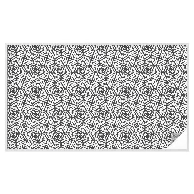 Folie decorativă vitraliu pentru uși și ferestre Frunze geometrice