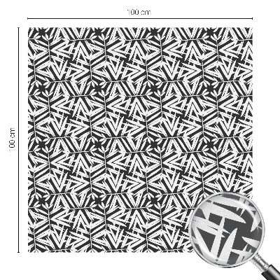 Folie decorativă vitraliu pentru uși și ferestre Frunze geometrice