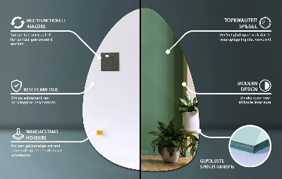 Oglindă în formă organică design elegant