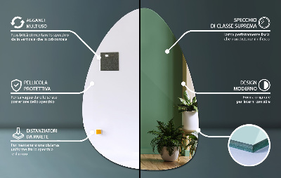 Oglindă în formă organică design elegant