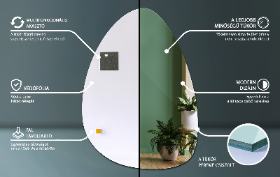 Oglindă în formă organică design elegant